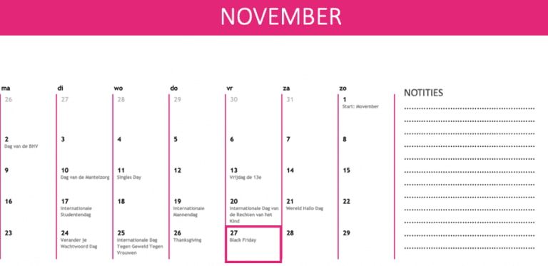Inhaakkalender 2020