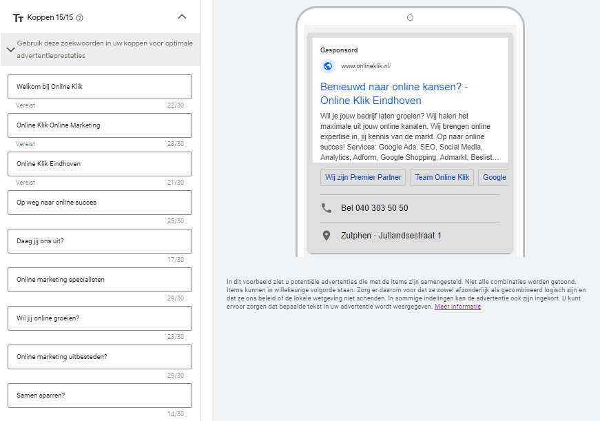 Responsive Search Ads